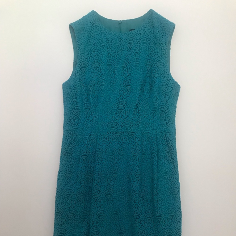 Nanette Lapore, sleeveless teal dress